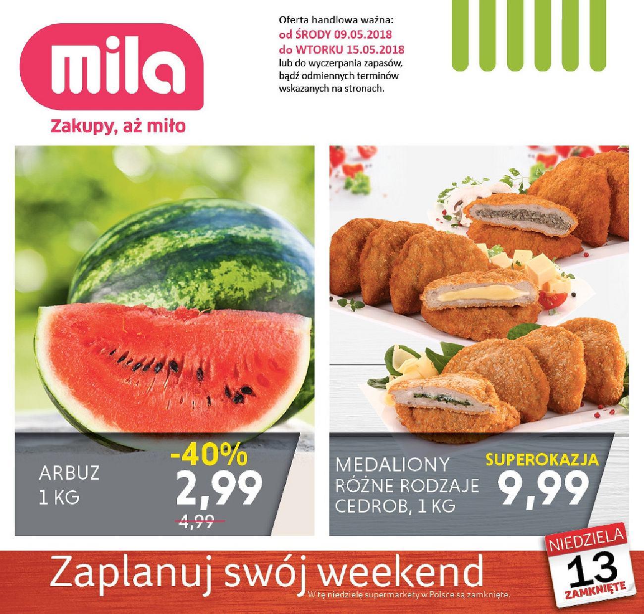 Gazetka promocyjna Mila str. 1
