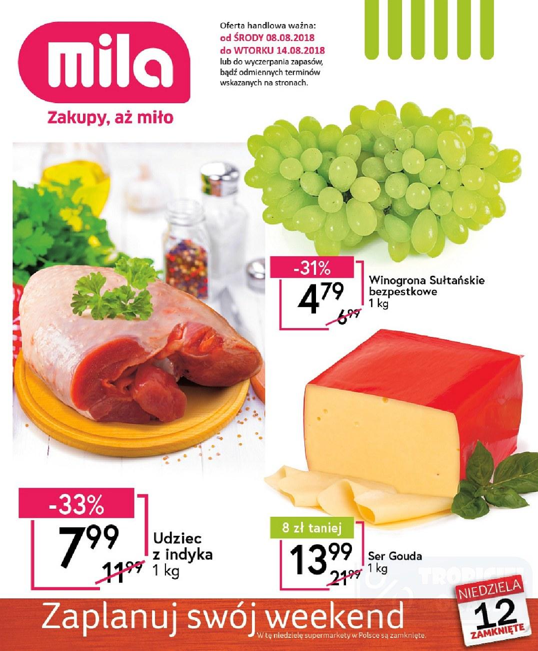 Gazetka promocyjna Mila str. 1