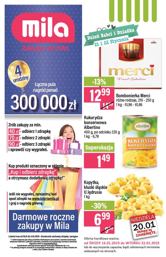 Gazetka promocyjna Mila str. 1