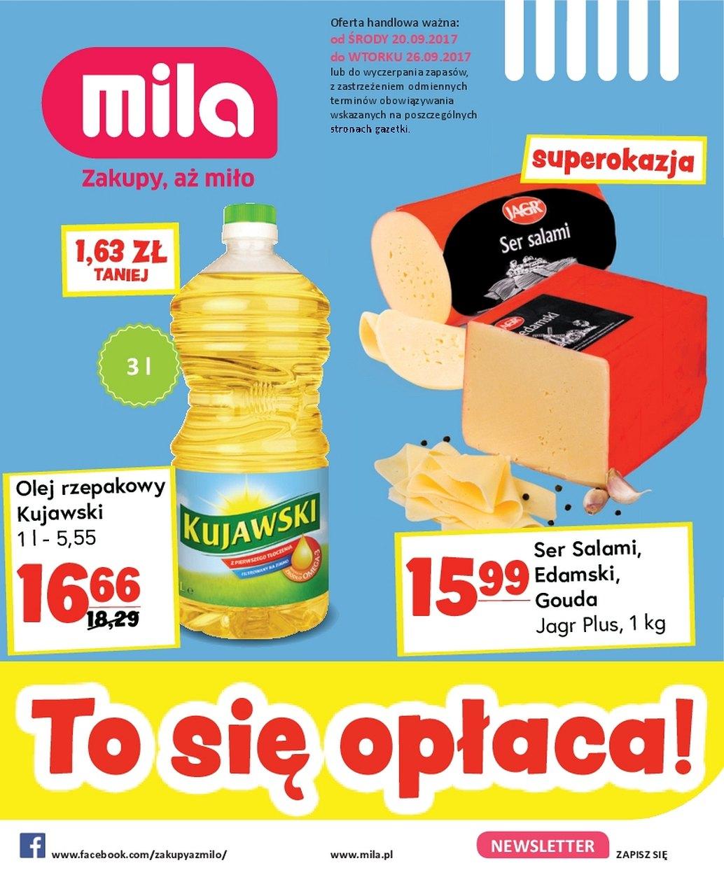 Gazetka promocyjna Mila str. 1