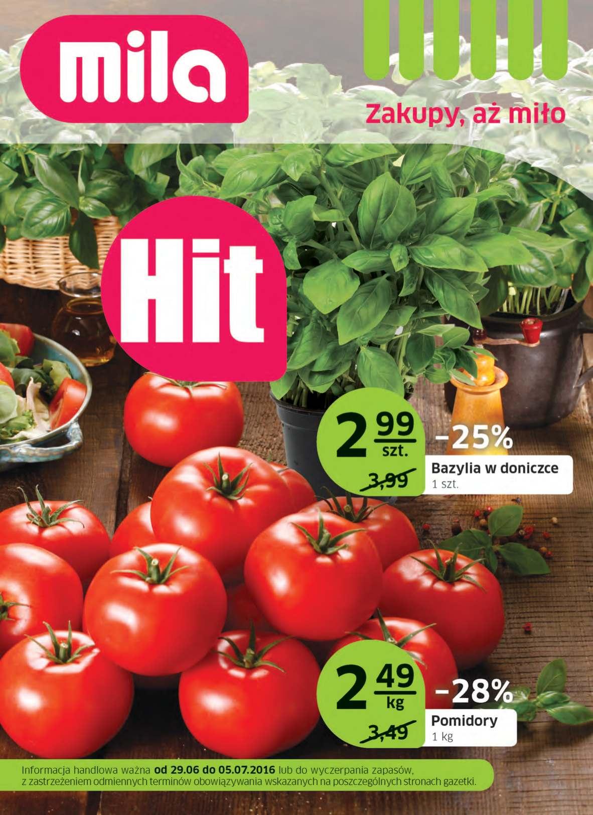 Gazetka promocyjna Mila str. 1