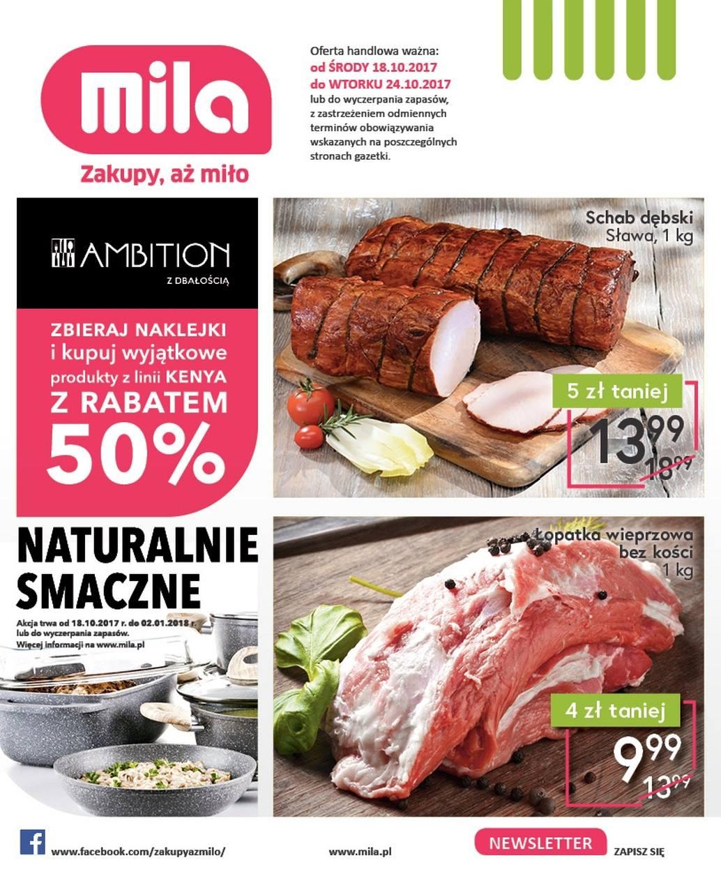 Gazetka promocyjna Mila str. 1