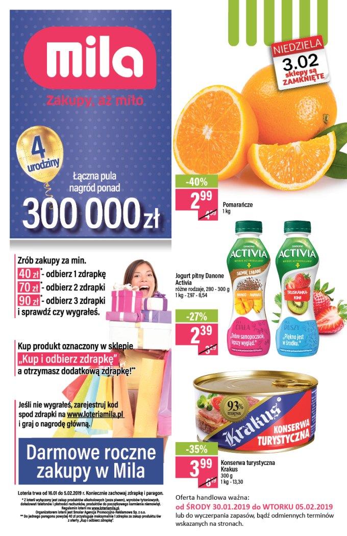 Gazetka promocyjna Mila str. 1