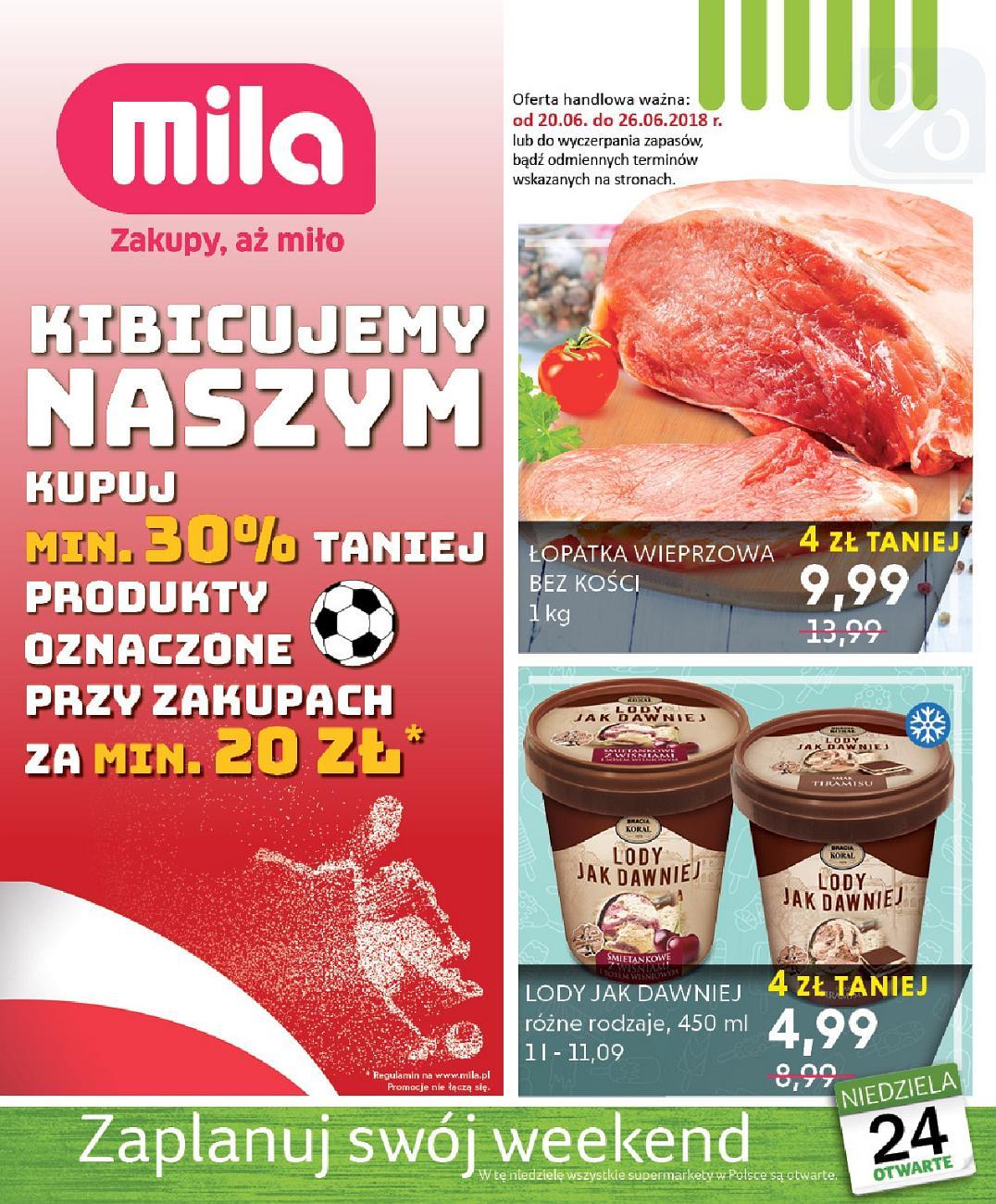 Gazetka promocyjna Mila str. 1