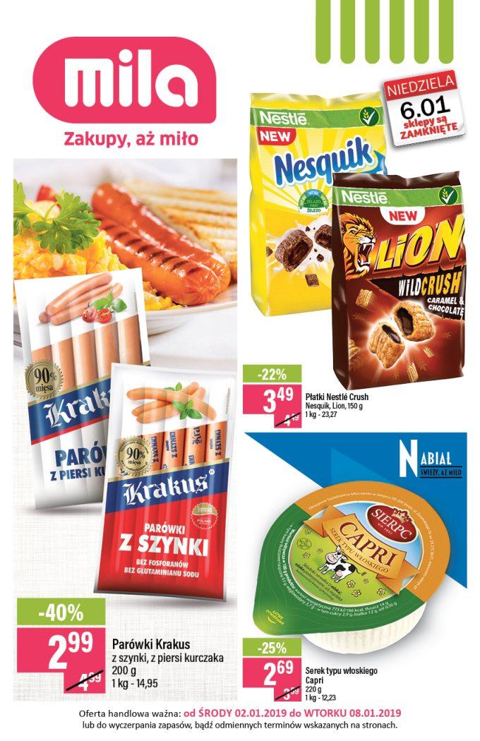 Gazetka promocyjna Mila str. 1