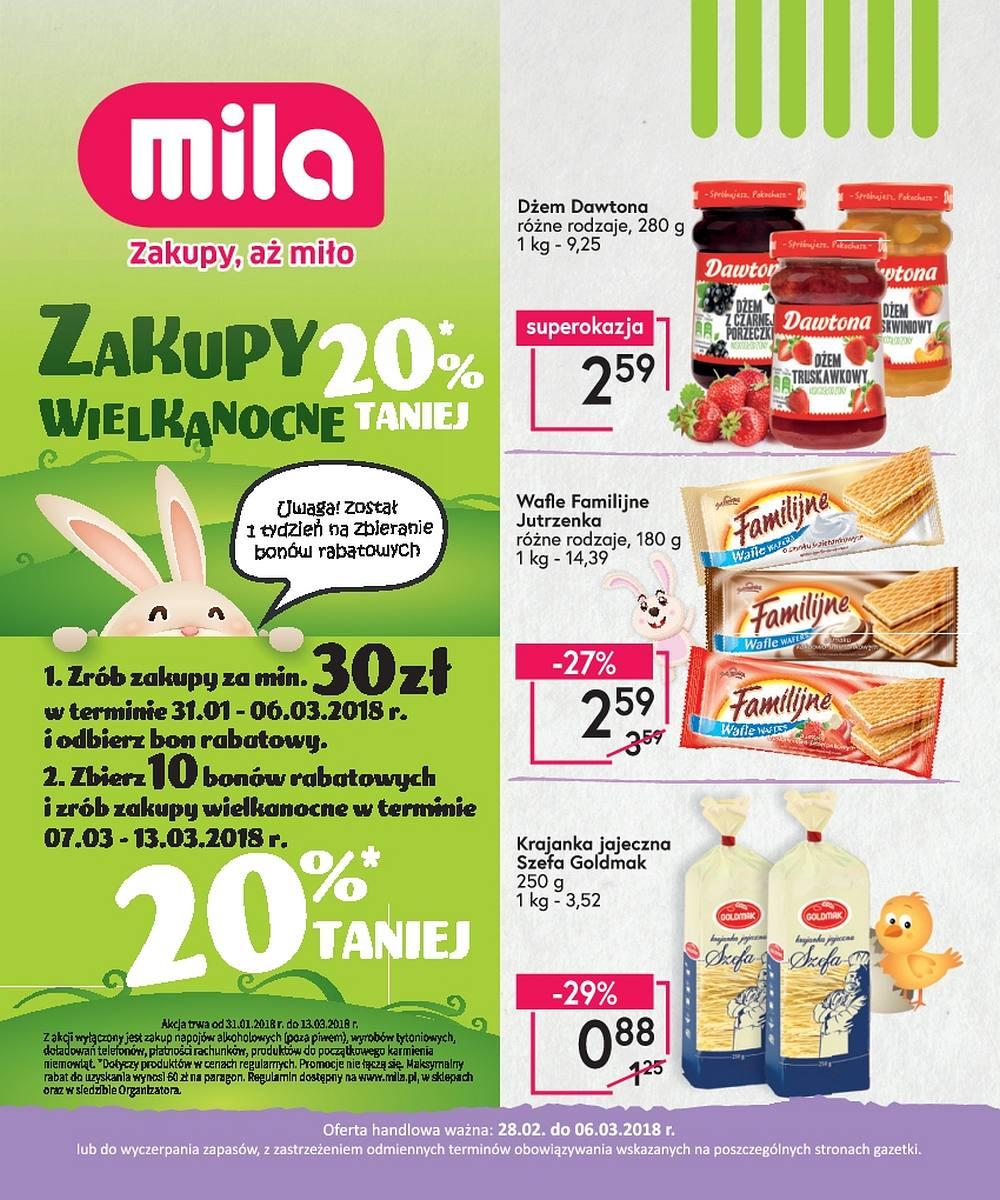Gazetka promocyjna Mila str. 1
