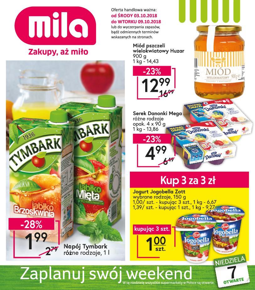 Gazetka promocyjna Mila str. 1