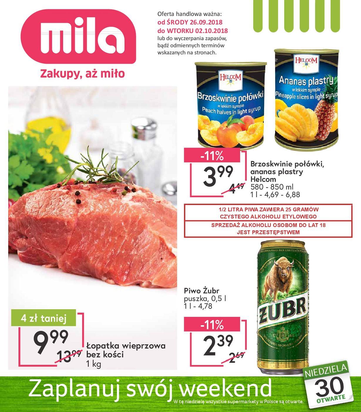 Gazetka promocyjna Mila str. 1