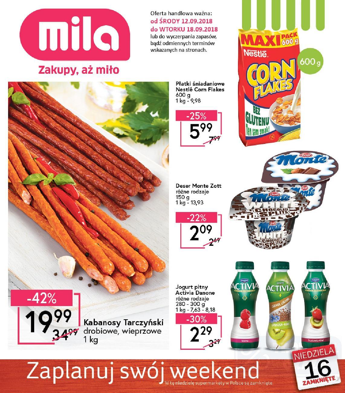 Gazetka promocyjna Mila str. 1